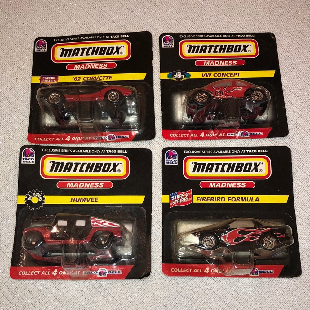 Taco Bell 1998 Matchbox Madness Cars